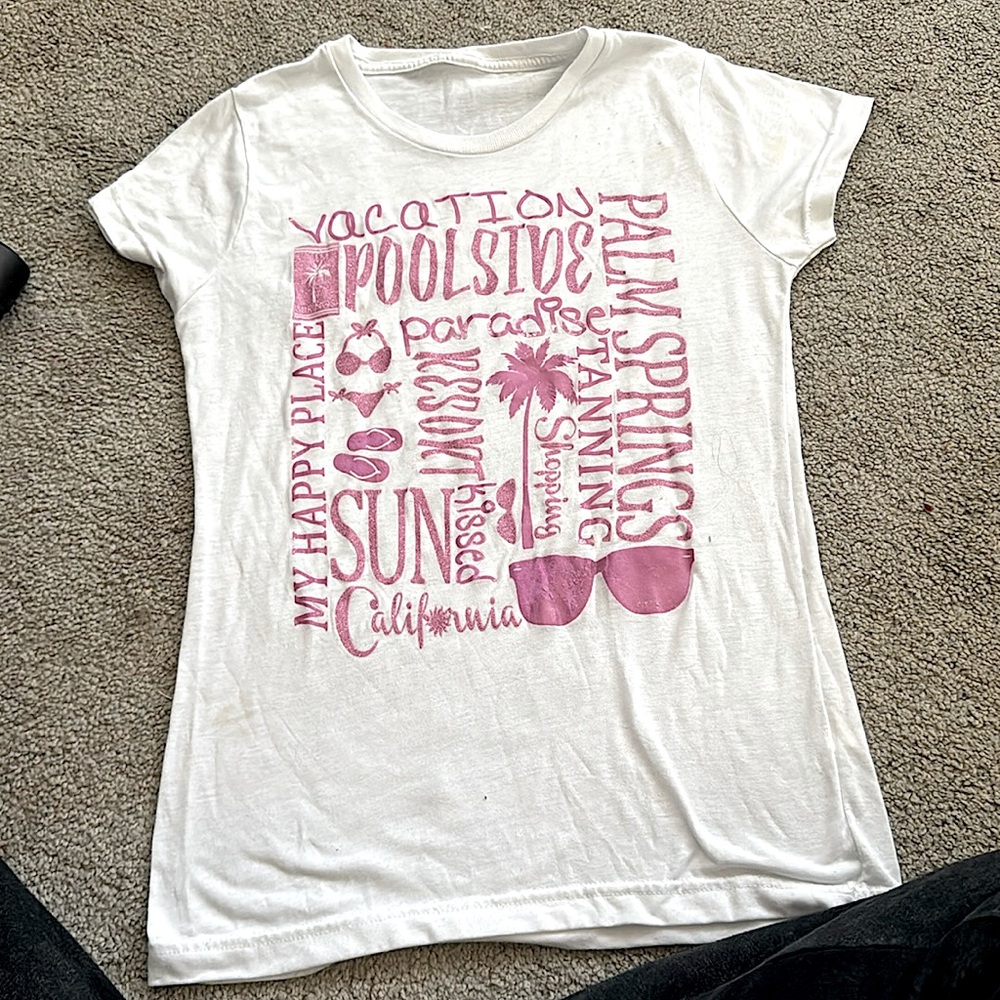 Kids white tee